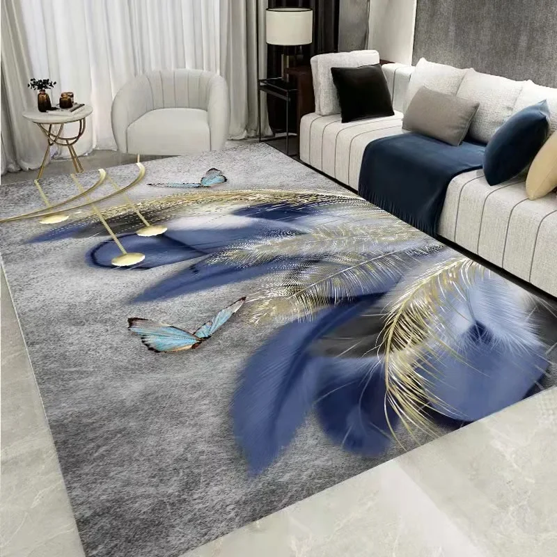 Nordic Minimalist Style Wing Carpets for Living Room Teenager Room Decoration Carpet for Home Rugs Thicken Non-Slip Floor Mats