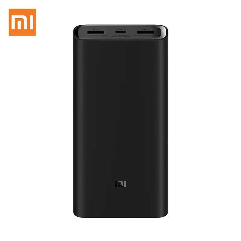 Xiaomi Power bank 3 20000mAh Pro PLM07ZM 3 USB Type C 45W Fast Charging Portable Mi Powerbank 20000 External Battery Poverbank