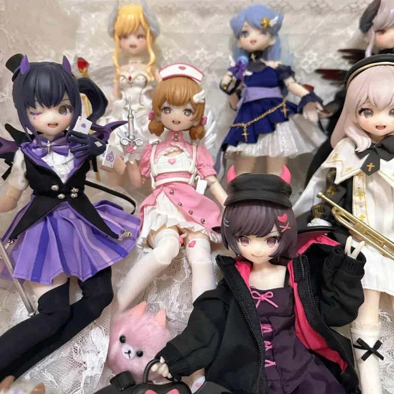 Neo Eden Mjd Doll Blind Box Light Nightmare Twin Series Pvc Movable Anime Action Figure Collection Toy Desktop Decor Mjd Gift