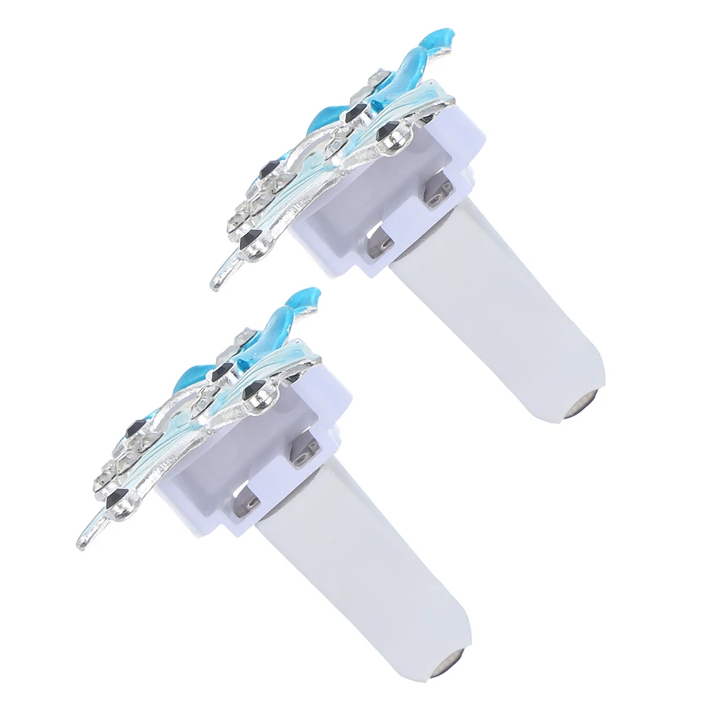 

2pcs Butterfly Clips Decorative Perfume Holder Aromatherapy Accessories For Women Rhinestone Auto Freshener Easy Install