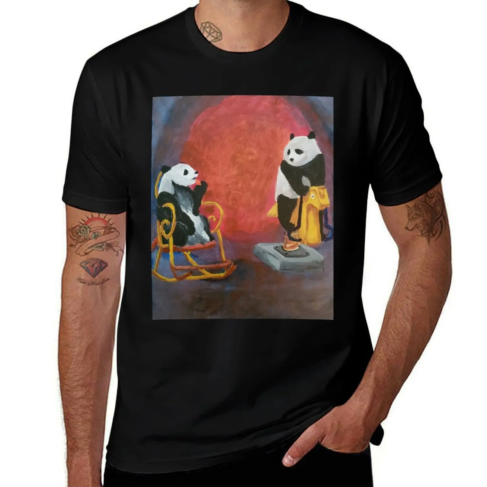 

Pandamic T-Shirt t shirt men 100% cotton luxury brand man graphic t shirt T-Shirt