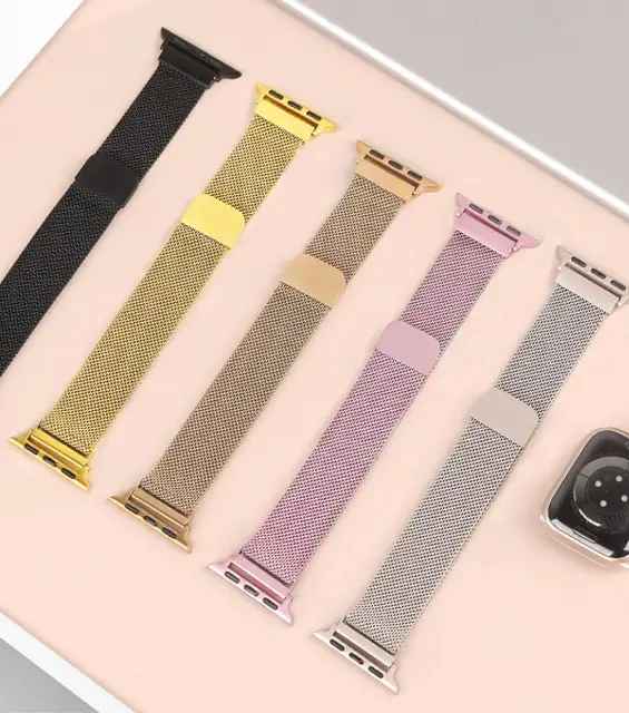 Metalowy pasek mediolański do Apple Watch ultra 2 49mm Paski 44mm 40mm 40mm 41mm 46mm 42mm bransoleta iwatch seria 10 9 8 7 6 5se pasek