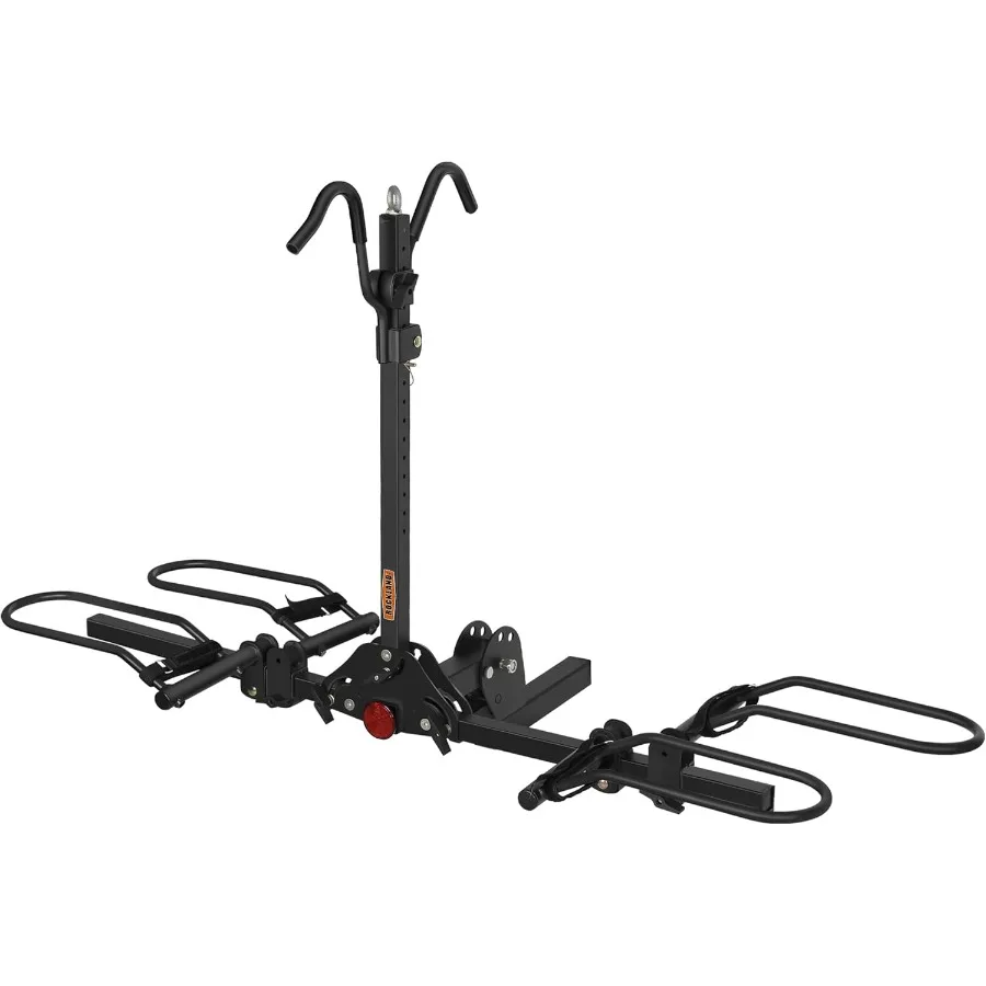 

Foldable 2-Bike Rack with 200 lbs Capacity for Hitch Mount Use Designed to Accommodate Bikes with Up to 5 Fat Tire Width and 50