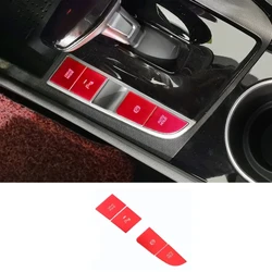 Aluminum Alloy Car Center Control Gear Shift Switch Button Sticker for Hyundai Elantra Cn7 2021 2022 2023 2024 2025 Accessories