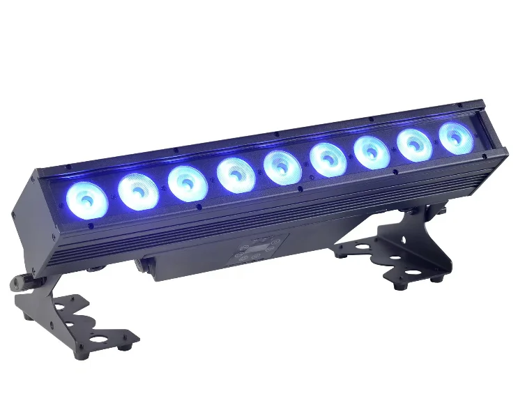 

IP65 9x18W Battery-Powered LED Wall Washer Bar – Wireless RGB/RGBW for Outdoor & Events