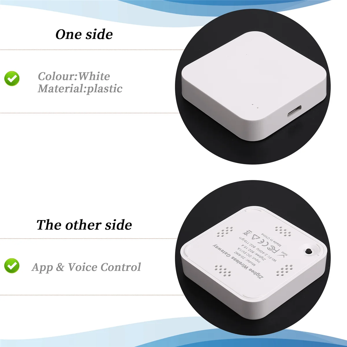 ABIY-Ewelink ZigBee 3.0 Smart Hub, ponte de gateway sem fio para controle remoto por voz por aplicativo, funciona para Alexa Google Home Assistant