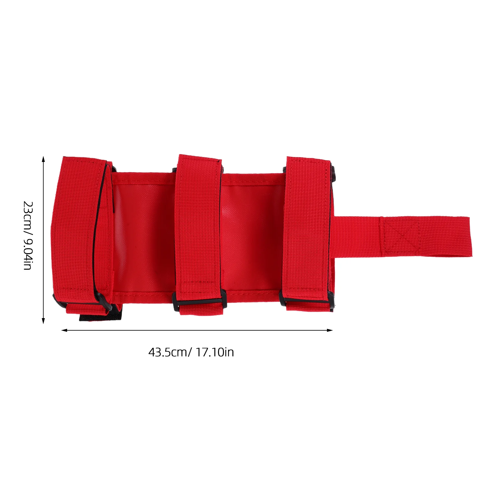 Fire Extinguisher Strap Mounting Universal Red Plastic Fixed Belt Car Accessories