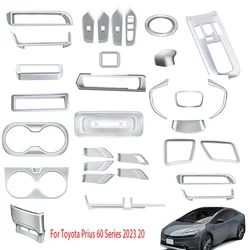 RHD For Toyota Prius 60 Series 2023 2024 ABS Matte Center Control Panel Cover Trim Steering Wheel Button Door Handle Panel