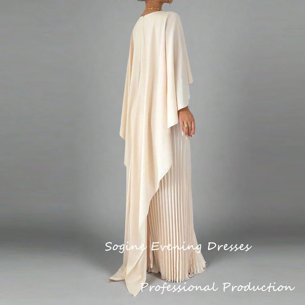 Abiti da sera lunghi pieghettati in raso personalizzati per le donne 2025 Manica ad aletta Lunghezza pavimento فسات Грэйmavera!! Abito da ballo con volant increspato