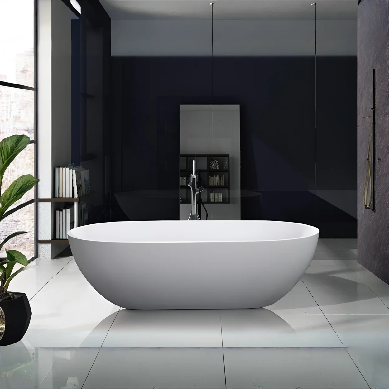 

MOHOM 1800x900x500mm Fashionable Freestanding Double-Person Bathtub Large Style for Indoor Outdoor Bathroom Apartment Bedroom