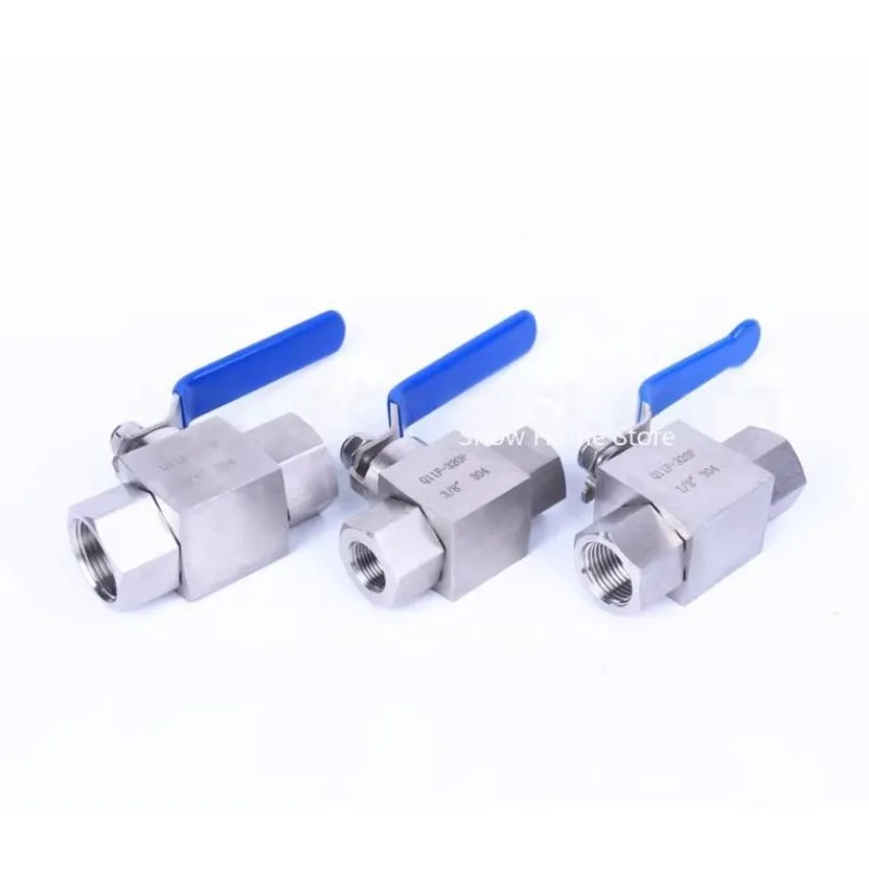 304 Stainless Steel Shut Off Ball Valve High Pressure 320 Bar Water Gas Oil NPT Female 1/4