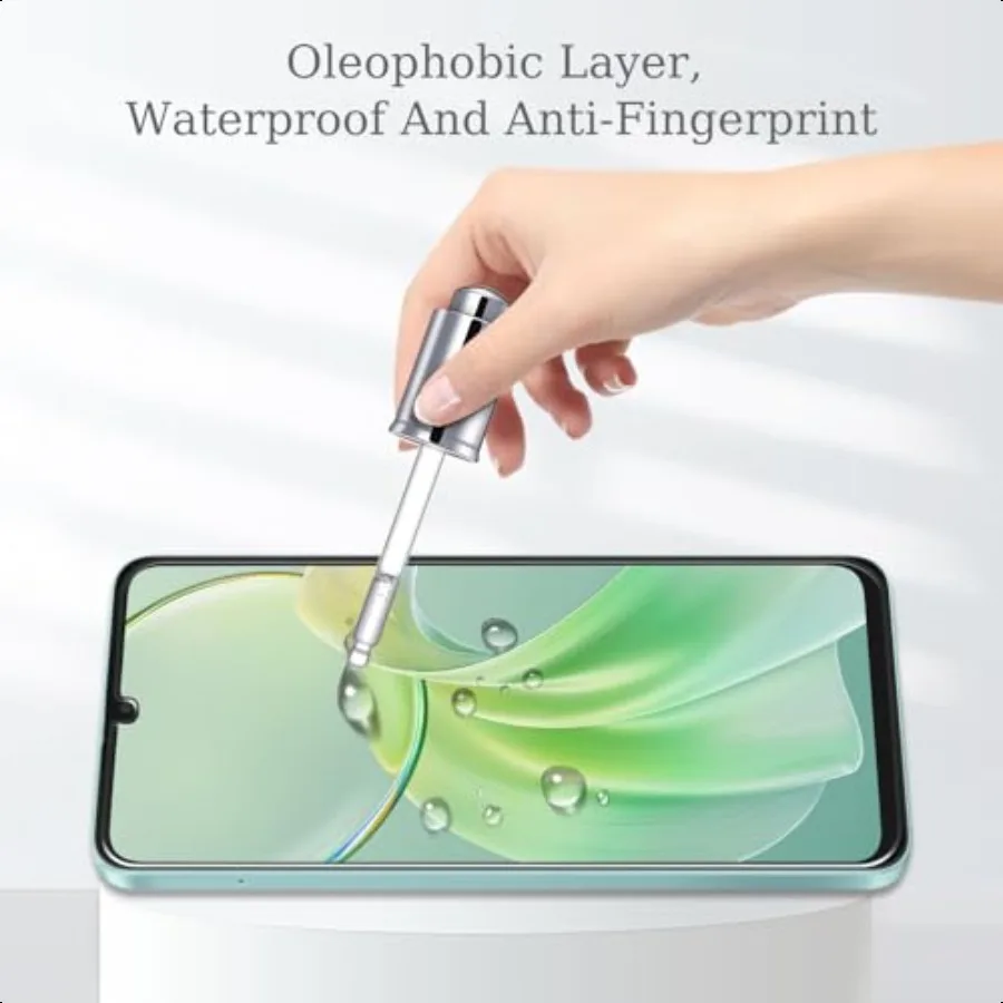 Confezione da 3 pellicole protettive per Samsung Galaxy A06 Pellicola in vetro temperato 9H HD trasparente resistente ai graffi senza bolle per Galaxy A06 Scr