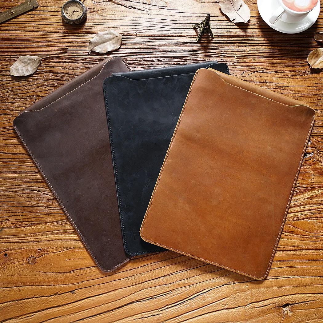 Vintage Leather computer bag, notebook inner bag, suitable for Apple Huawei 12 inch, 13 inch and 14 inch computers