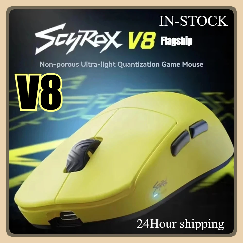 

SCYROX V8 Lightweight 36g Wireless Mouse 8K PAW3950 Comfortable Feel E-Sports Gaming Mouse Customized PC Gamer Accessories Gifts