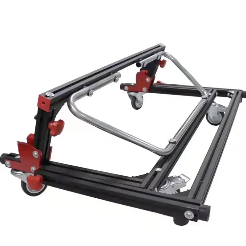 Mobile Base Bracket for Panel Carts and Shop Bracket with Smooth Rolling 4 Inch Casters Heavy Duty Storage Rack Wheel Kit