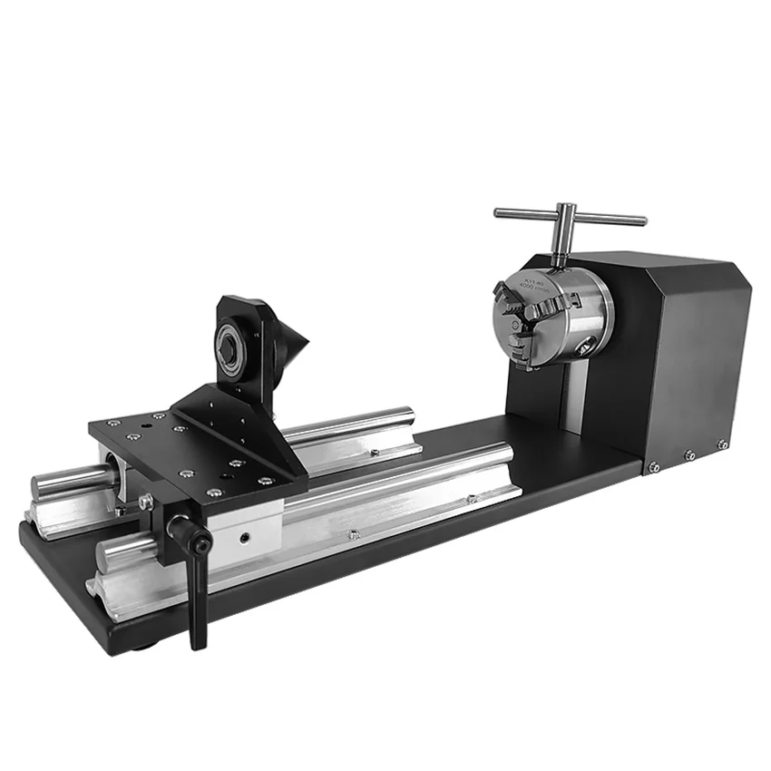 Rotary Laser Engraving Marking Attachment With Chucks 2Phase 3Phase Stepper Motor Cutting Machine With Telescopic Fixture