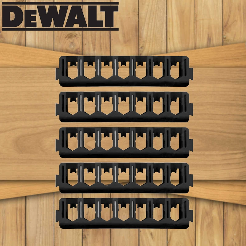 DEWALT Original Holder Bits Bracket Tool Accessories Storage Black Small 7 Plug 5PCS Storage Tool Attachments