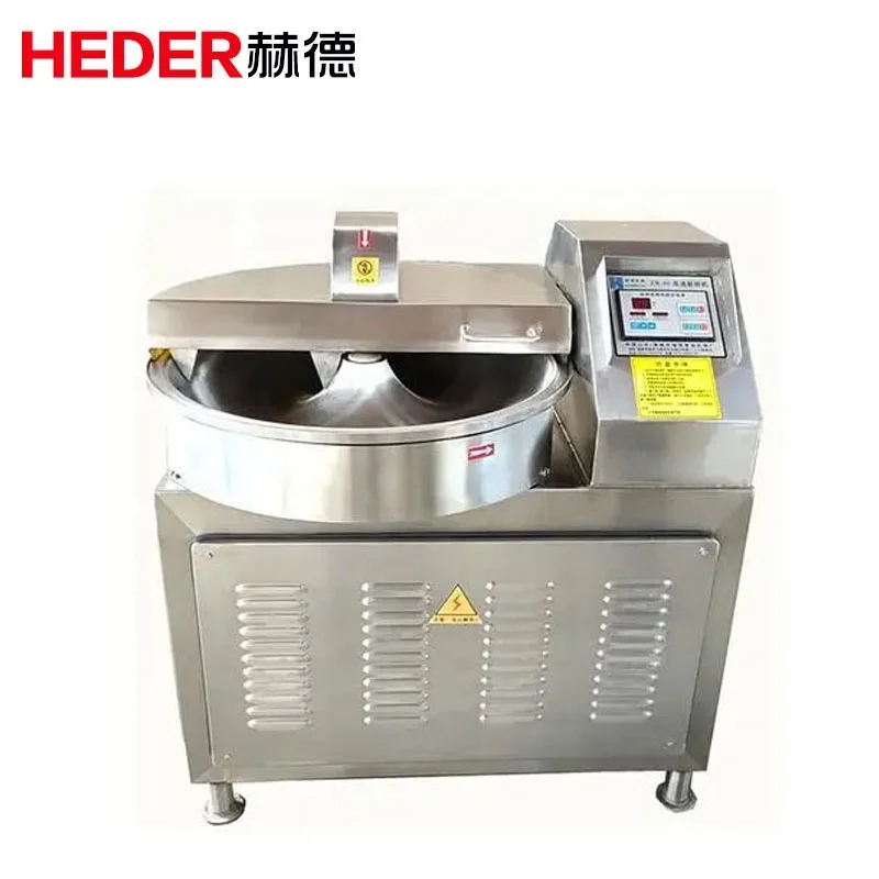 High Speed Commercial Meat Bowl Chopper Mixer Machine 40L Industrial Meat Bowl Cutter