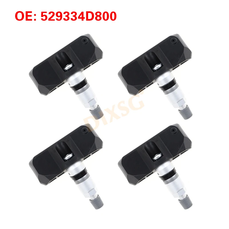 

4 шт. 529334D800 Датчик контроля давления в шинах для Hyundai SantaFe Veracruz Entourage KIA Sedona 529334D200 529334D000 TPMS 315 МГц