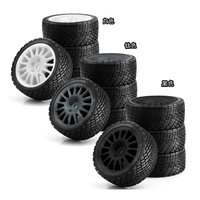 4Pcs/Set 1/10 RC Racing Car Tires On Road Tyre Wheel For Tamiya TT01 TT02 XV01 TA06 PTG-2 HPI WR8 HSP /10 RC Car Upgrades Parts