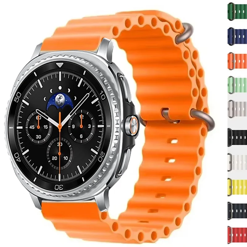 Silikon-Uhrenarmband für Samsung Galaxy Watch 8 Classic/8 40 mm 44 mm SmartWatch Sportarmband für Samsung Galaxy Ultra