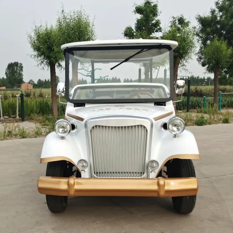 Best Selling Old Retro Golf Cart Buggy Antique Sightseeing Bus Electric Vintage Classic Car For Adults Street Legal