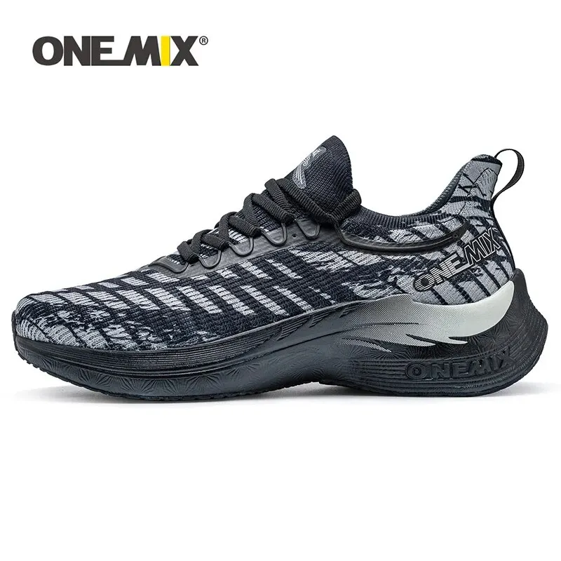 ONEMIX Professional Running Shoes For Men Breathable Athletic Training Sport Shoes Outdoor Waterproof Skid-Proof Stink Sneakers