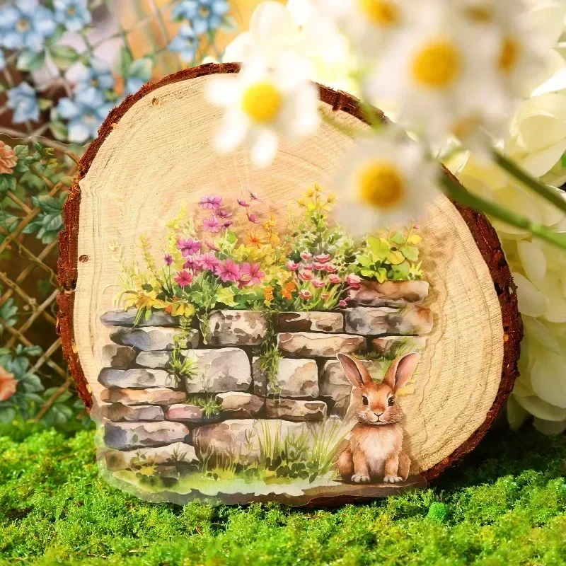 

6 стилей садовый забор ПЭТ наклейки 10 шт. для журнала пейзаж DIY