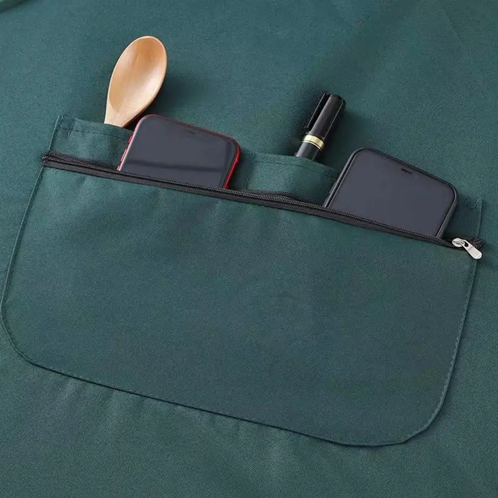 Cute Baking Apron Waterproof Pvc Cooking Apron with Front Pockets Japanese Korean Style Oil-proof Chef Apron Non-stick Wearable