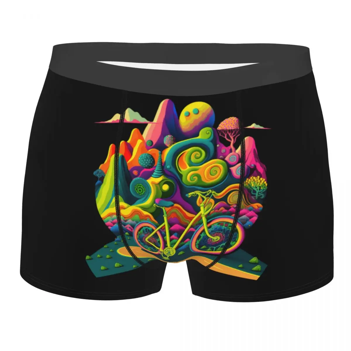 Custom Bicycles Day 1943 Albert Hofmann LSD Boxers Shorts Panties  Underpants Stretch Colorful Psychedelic Art Briefs Underwear