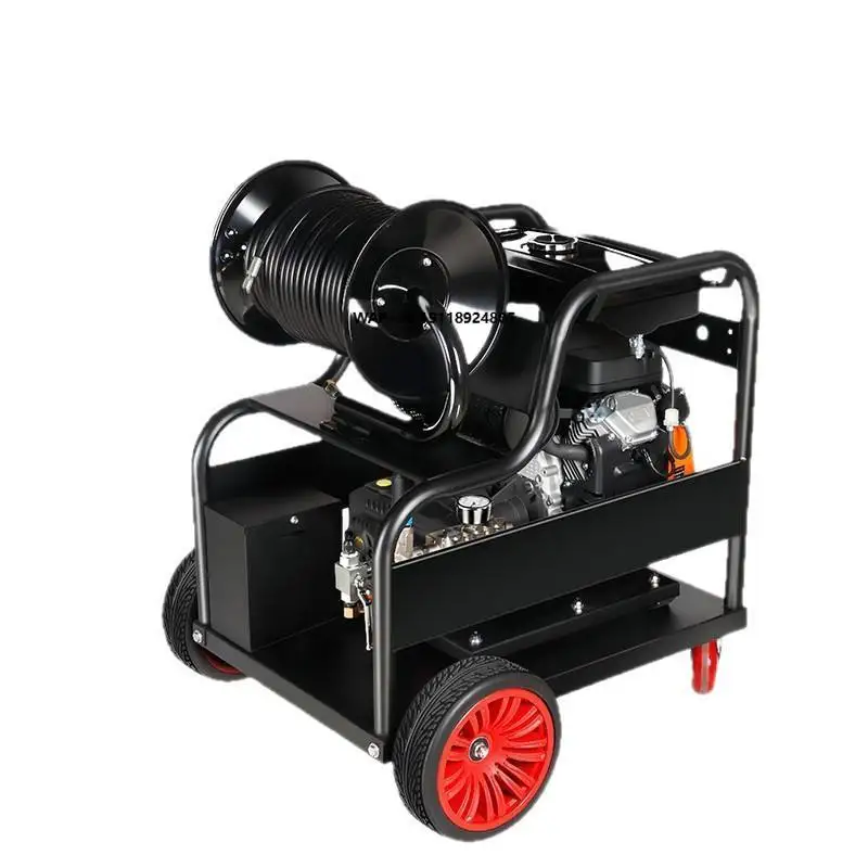 

2.2KW Variable Frequency Large Flow 17LPM Sewer Pipe Unclogging Machine 6.3 Inches Pipeline Dredging High Pressure Cleaner