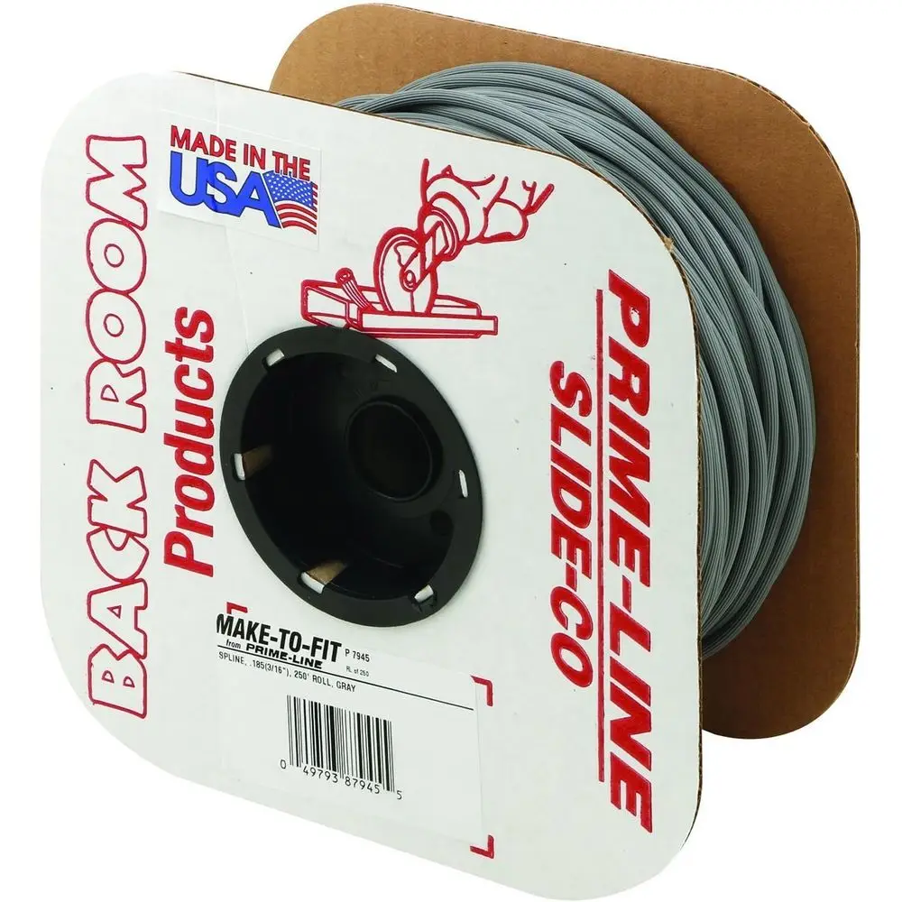 

P 7945 Bulk Sn Spline, 0.185 дюйма Рулон серого цвета, диаметр 250 т, 1 рулон