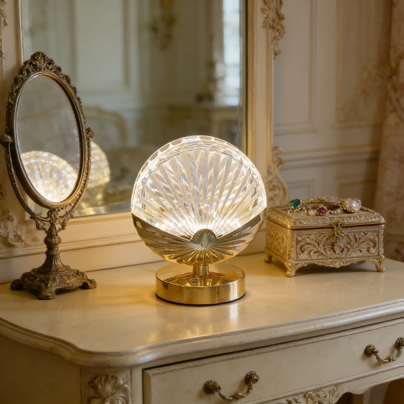 Modern Crystal Table Lamp Bedroom Bedside Light Touch Control Night Light Romantic Ambient Lamp For Home Decor view 4