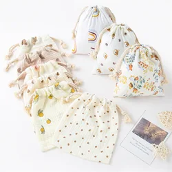 String Diaper Bag Baby Disposable Diaper Comfort Saliva Towel Storage Bag Handbag Baby Boys Girls Bottle Trolley Hanging Bag New