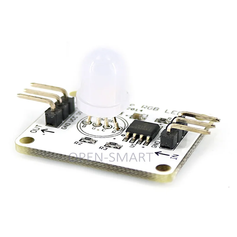 Multi-Color RGB Full-Color LED Light Display Module, 8mm High Brightness, Foggy Can Be Connected in Series