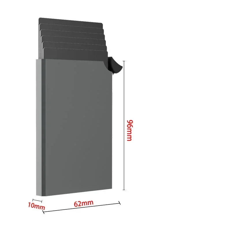 SHIMENGFU Slim RFID Wallet Metal Stainless Steel Creative Business Card Holder Aluminum Credit Card Pack for Office Use