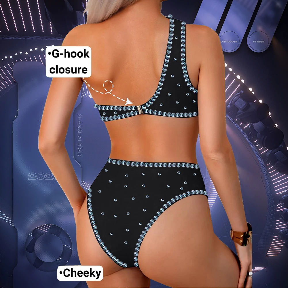 セクシーな新しい中空ウエスト黒ボディスーツラインストーンレオタード SingerShow 誕生日パーティーダンスステージ着用パフォーマンスドラッグクイーン衣装