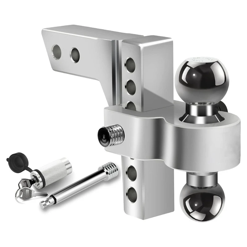 Adjustable tow hitch for 2 inch receiver tow hitch 2