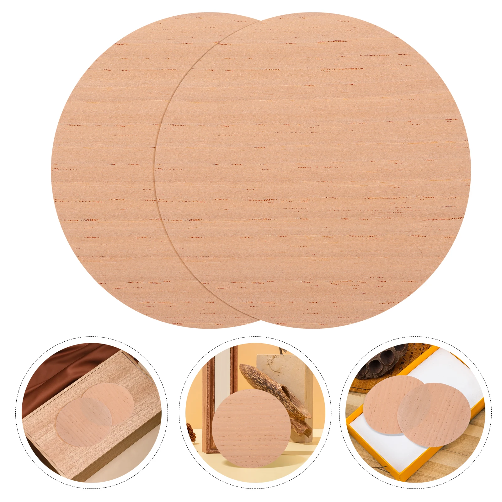 

2pcs Round Spanish Sheets For Humidor Cigar Storage Cedar Dividers Moisture Control Lightweight Portable Cigar Accessories Cedar