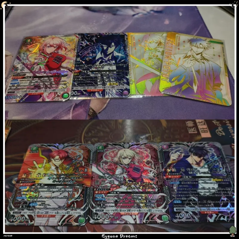 Handmade Diy Solo Leveling Flash Card Union Arena Laser Signature Foil Card Gold Line Action Point Collectible Card Custom