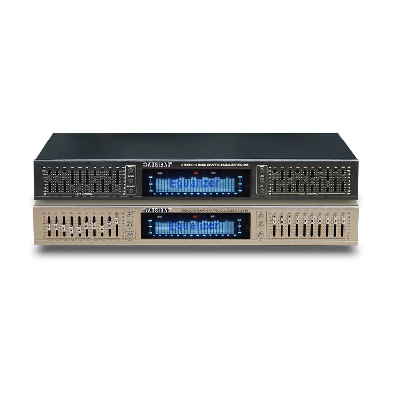 Hifi Home eq Equalizer Dual 10 Band Stereo Regulação de Graves Agudos Alto Bluetooth Embutido 220v Eq665 Novo