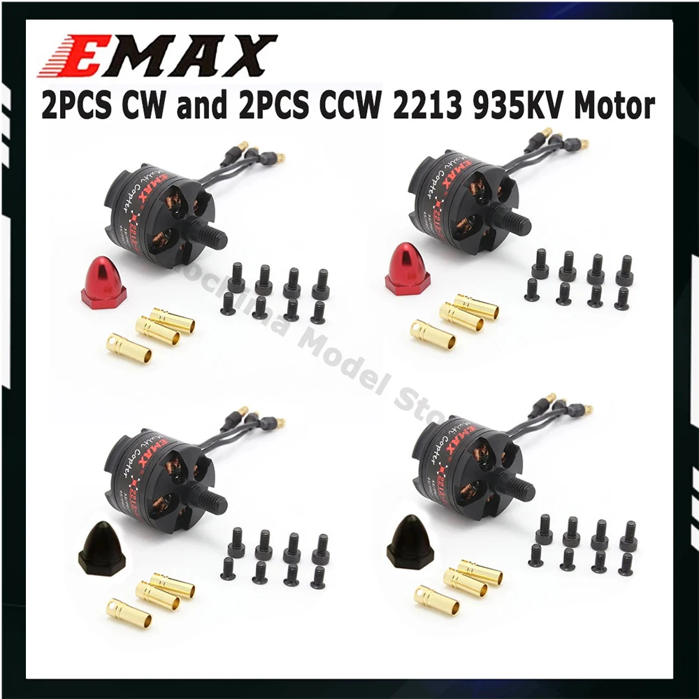 EMAX 2212 MT2213 935KV 3-4S Brushless Motor CW CCW with 1045 Propellers for F450 F550 X525 Multicopter Quadcopter