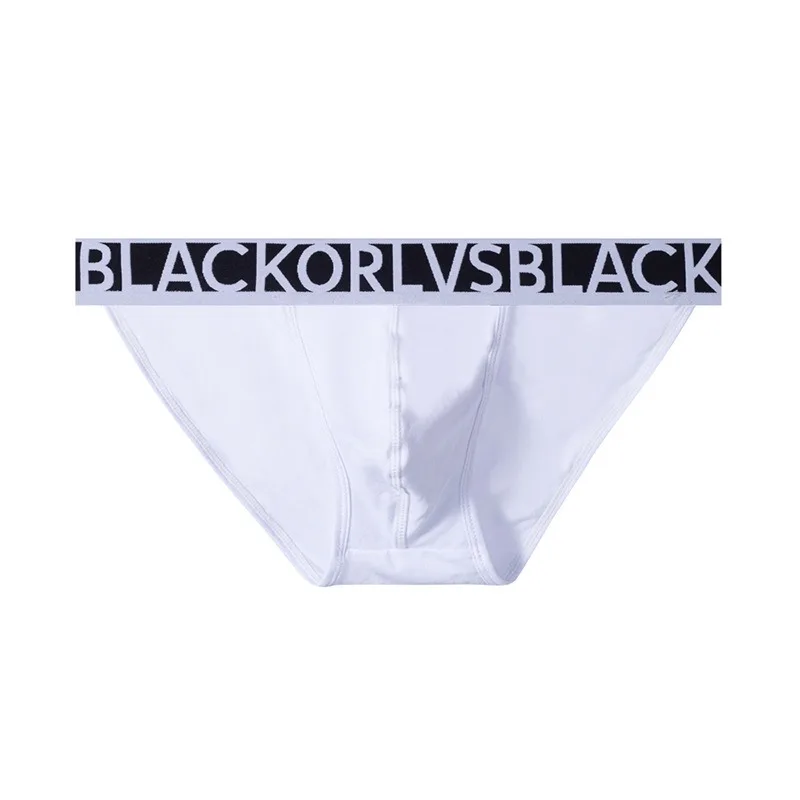 Simple solid color letters, low waist and high fork triangle pants, breathable fashion briefs OR6202