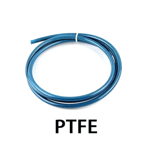 1-10M AN3 Motorcycle Braided Stainless Steel Brake Line Hose Fluid Hydraulic Hose Brake Line Gas Oil Fuel Tube PipeInternal PTFE image 3
