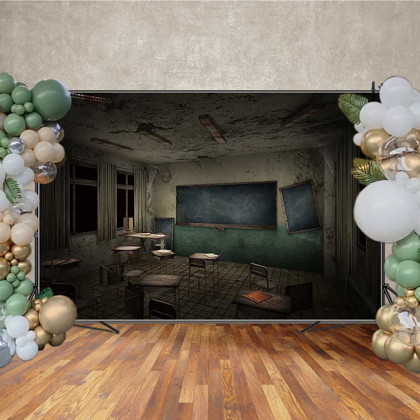 MOON.QG خلفية التصوير الفوتوغرافي للهالوين خزائن صدئة مهجورة مستشفى خلفية ملصق حفلة عيد ميلاد ديكور فوتوزون