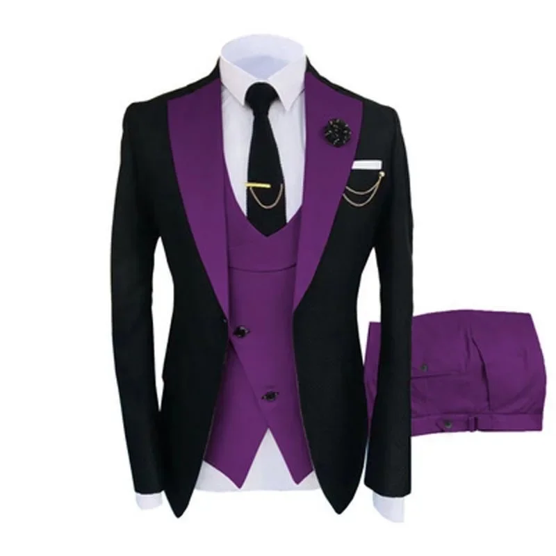 Trajes de tres piezas para hombres, trajes de negocios informales, Comercio Exterior, prefabricados, o522