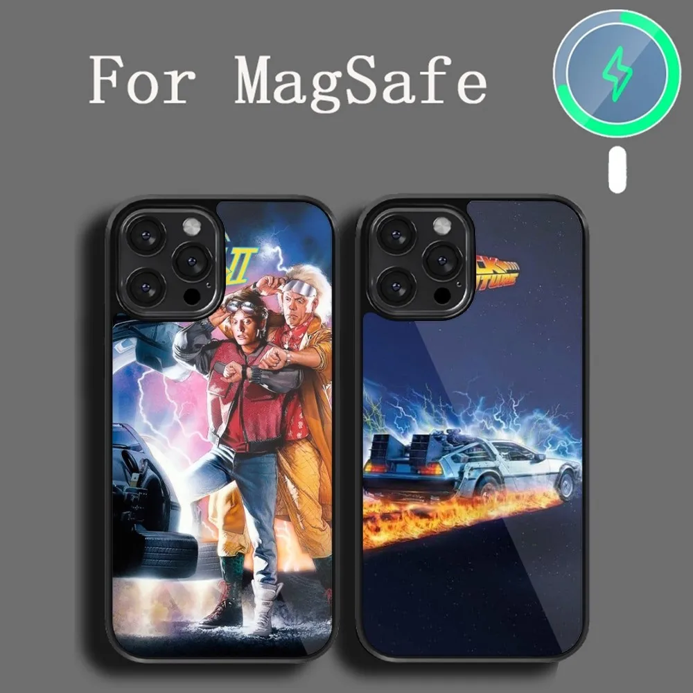 The Movie Back to the Future  Phone Case For iPhone 14 13 12 11 15 Pro Max Plus Magsafe Magnetic Cover