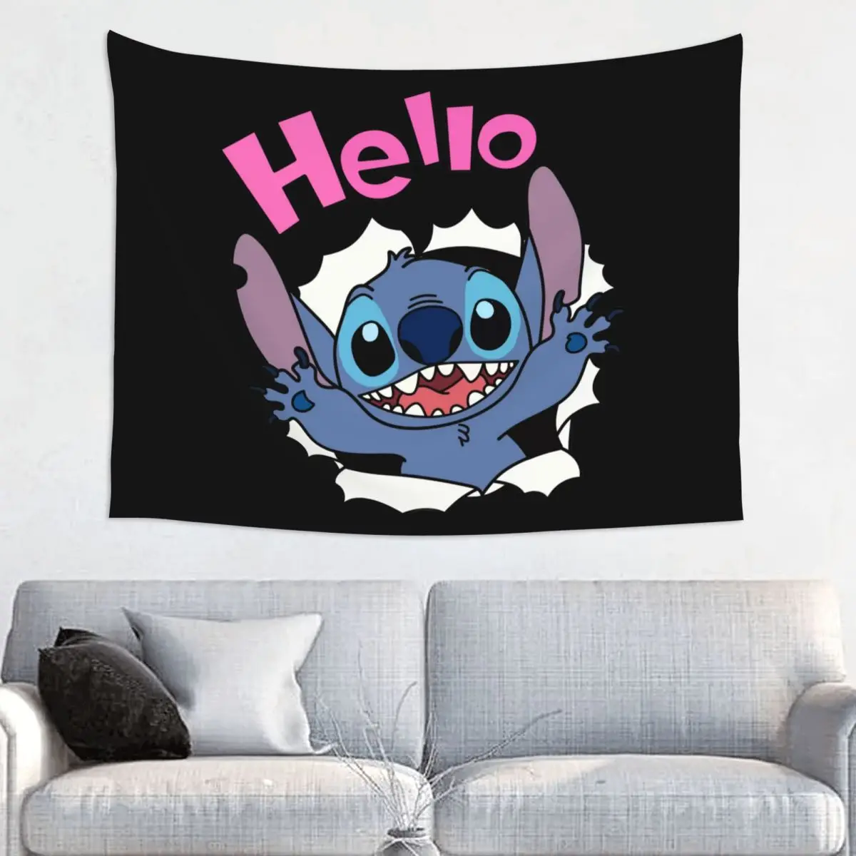 Custom Stitch Anime Tapestry Home Decor Hippie Wall Hanging Tapestries for Living Room