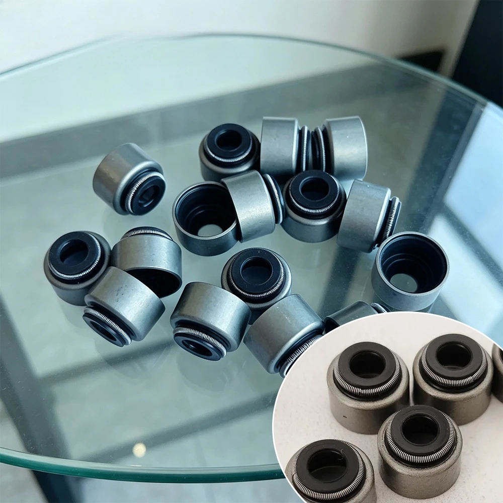 16pc/32pc/50/100pc 6mm Intake Exhaust Valve Stem Guide Oil Seal for Yamaha TT-R230 2005-2017 16 TT225 XT200 TTR230 TTR TT-R 230