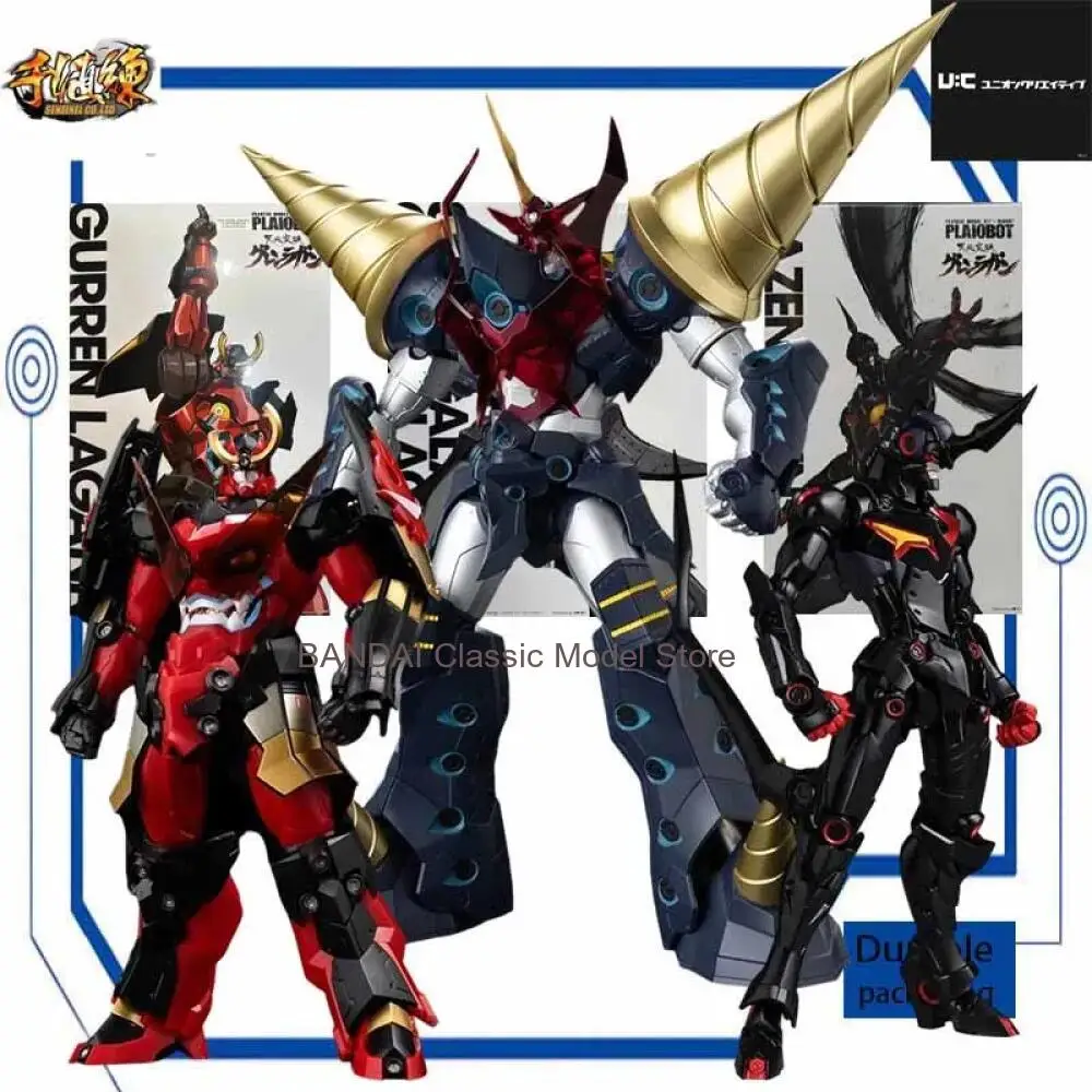 

Tengen Toppa Gurren Lagann PLAIOBOT Action Figure Assembly Model Mecha Collectible Toy Anime Fans Gift 150mm Ship with foam box